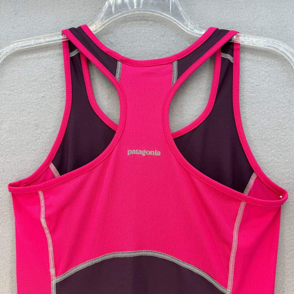 Patagonia All Weather Tank Dress Womens M Pink Purple Racer Back Cooling Tennis - Picture 3 of 10